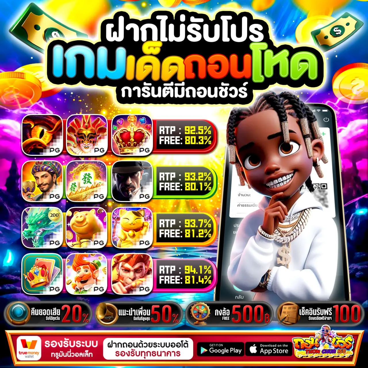 ถอนชัวร์168 เครดิตฟรี twitter ล่าสุด